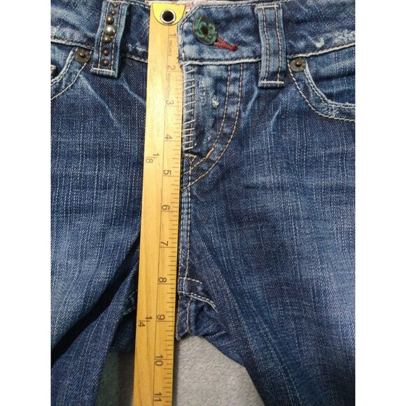 Silver 1921 Jeans Womens 25/32 Blue Denim Japanese Ringspun Skinny Leg Low Rise - Picture 4 of 10